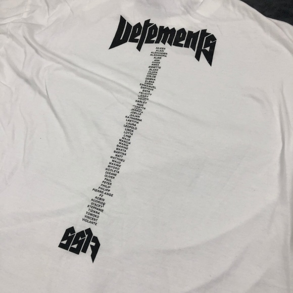 Vetements Staff White Sz L T-shirt Oversized - Picture 7 of 8
